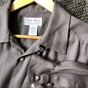 Silk shirt. 16 1/2” neck